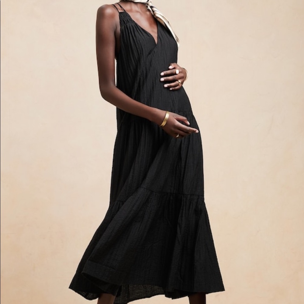Seersucker Maxi Dress